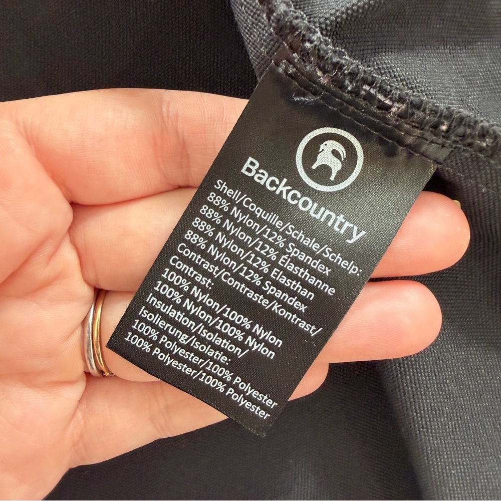 Backcountry Jacket Mens Size XL Wasatch Crest Hybrid Black Full Zip Quick Dry - Picture 6 of 9